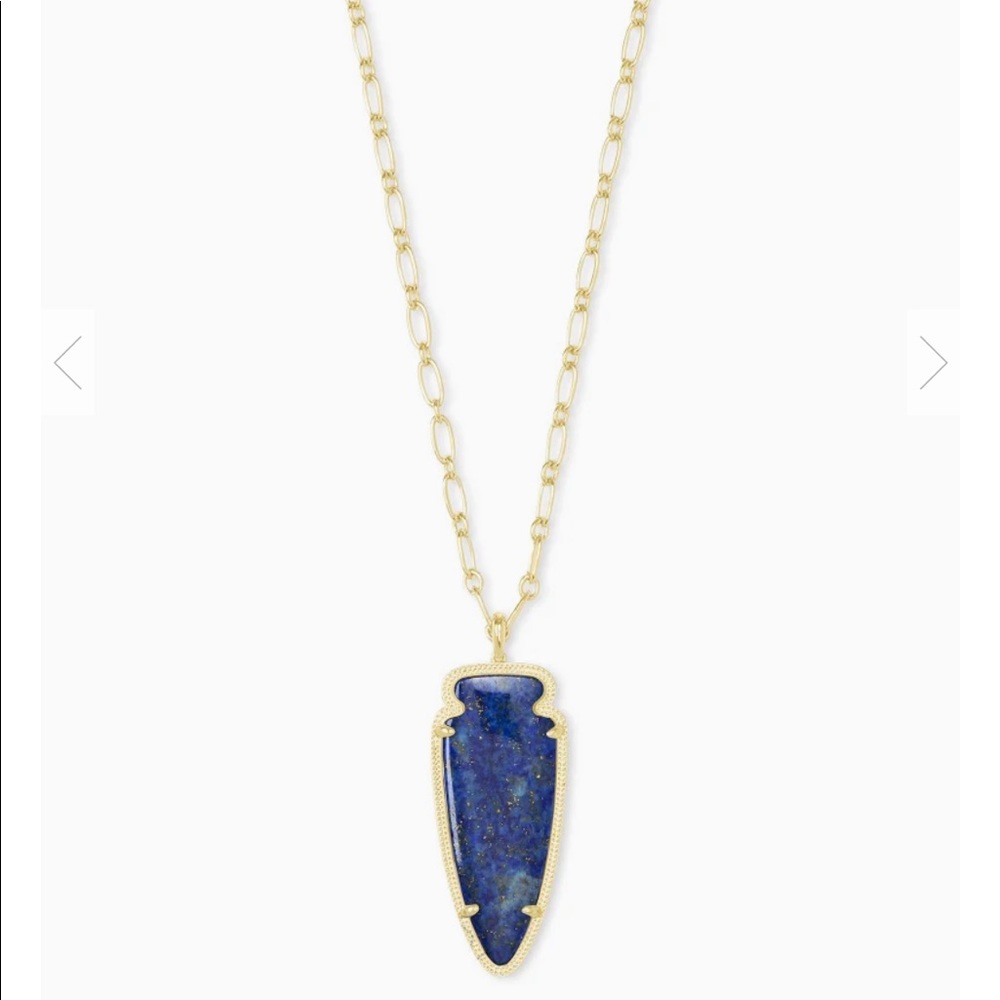 Lapis Arrowhead pendant necklace